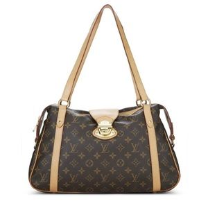 AUTHENTIC LOUIS VUITTON STRESA PM MONOGRAM BAG HANDBAG LARGE RARE LIKE NEW